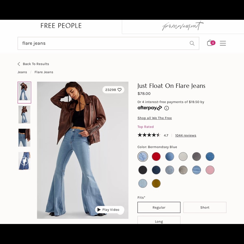 Free People flare jeans